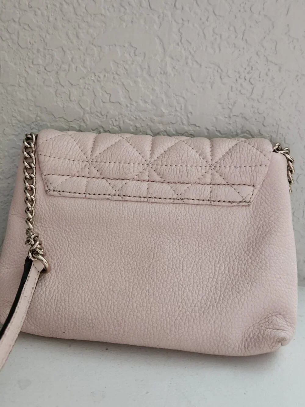 Kate Spade Pink Quilted Leather Crossbody Bag Purse